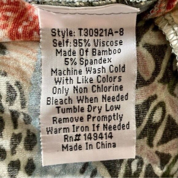 NEW Johnny Was Madison Vibrant 3/4 Sleeve Tiered Dress in Soft Knit Size S - Picture 10 of 11